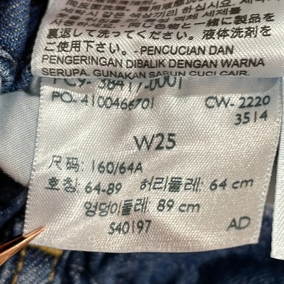 Levi’s 80’s High Rise Paperbag Taper Denim Jeans 25 - Picture 14 of 15